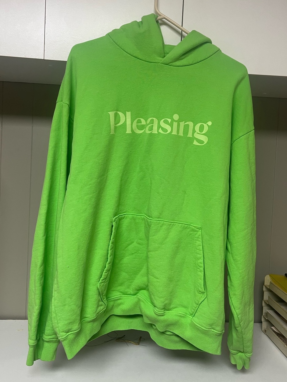 Harry Styles Pleasing Hoodie in Lime Green/ “Shrub”